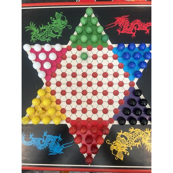 Vintage Pressman Toy Corp Checkers & Chinese Checkers Game Family Collectible - Picture 9 of 16